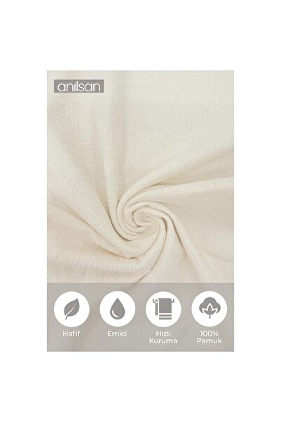 Anılsan Бежеве весільне рушник з бахромою 40x70 см 100% бавовна 45 г