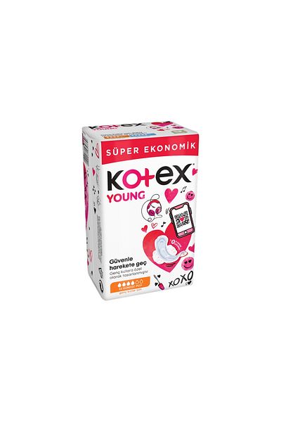 Kotex Day Pads for Young Girls 22 Pack Super Economical