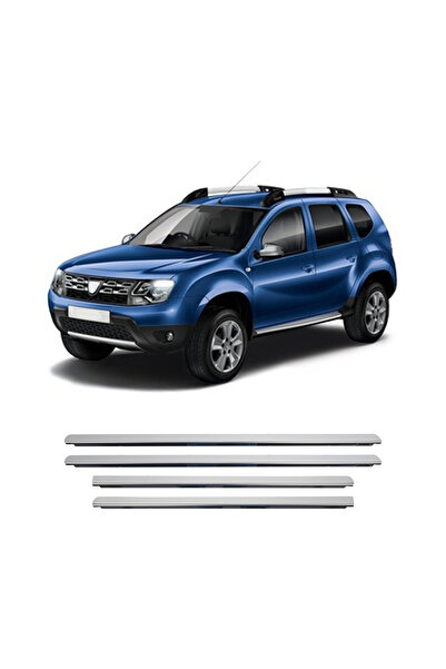 BRSPLAST Dacia Duster Uyumlu 2010-2017 Krom Cam Çıtası 4 Parça Paslanmaz Çelik