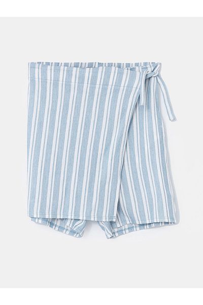 LC Waikiki New Season Elastic Waist Striped Girls' Short Skirt - S5Bl81Z4