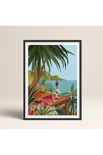 HOMEPACK Pictură cu un singur cadru din lemn Pictură poster dintr-o bucată TK/1037