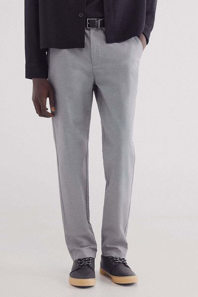 Springfield Comfort Fit Structured Chinos Trousers