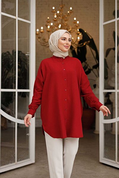 Lamazi Veil قميص نسائي إسلامي من Ada Relax Mould بأزرار