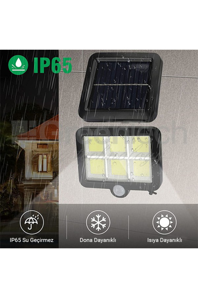 Greentech Güneş Enerjili 120 Cob Led Aydınlatma / Gt-sl09