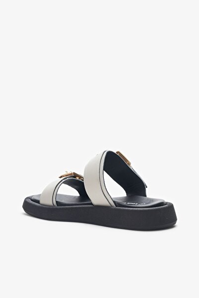 Louis Cardy Γυναικείες παντόφλες Sohho Beige από γνήσιο δέρμα