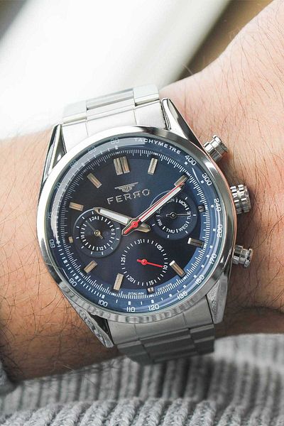 FERRO Fm11588A3 Men's Wrist Watch with Steel Cord