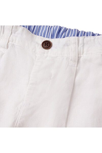 Giordano Kids Linen Cotton Capri Pants: Elastic Waist, Tapered fit