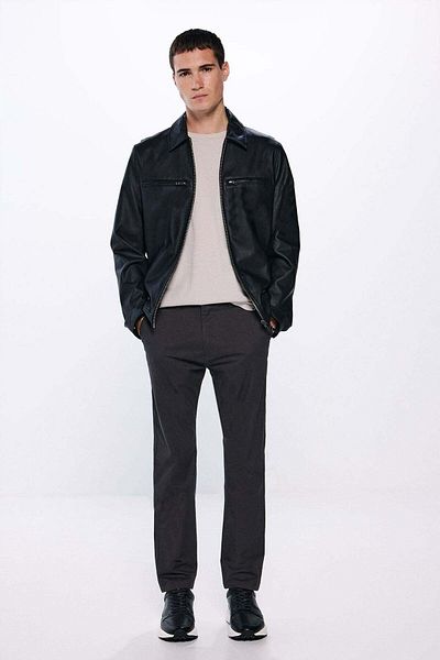 Springfield Slim Fit Micro-printed Chinos