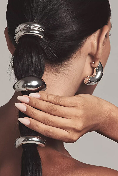 New Obsessions Silver Detailed Hair Clip Set 3 Pack