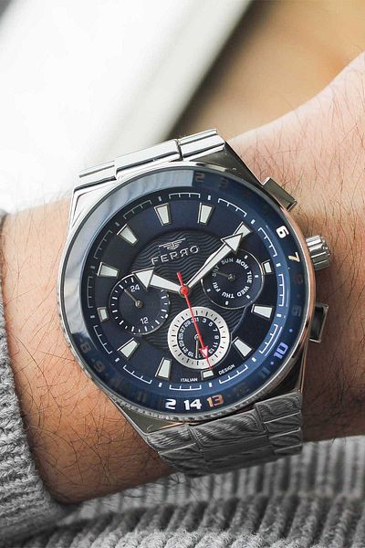 FERRO Fm11594A3 Men's Wrist Watch with Steel Cord