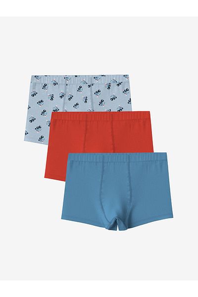 LC Waikiki Standard Mold Soft Cotton Blended Combed Fabric Baby Boy Boxer 3-Piece