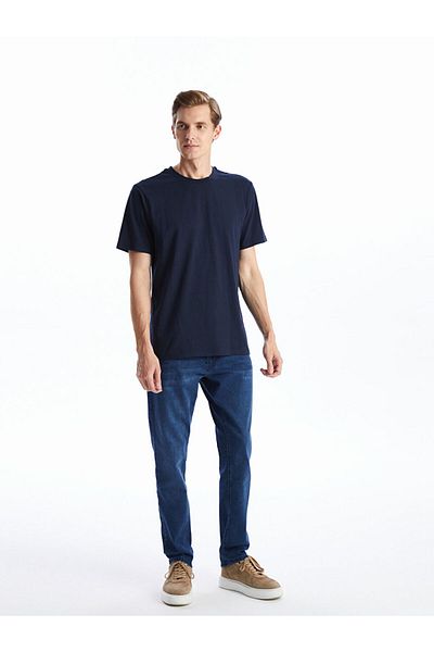 LC Waikiki New Season Crew Neck Κοντό μανίκι Βαμβακερό Ανδρικό Tisort - S5I682Z8