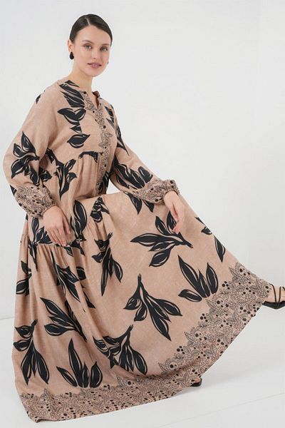 Kokosh moda 2423 Φόρεμα με αυθεντικό σχέδιο - D.Mink