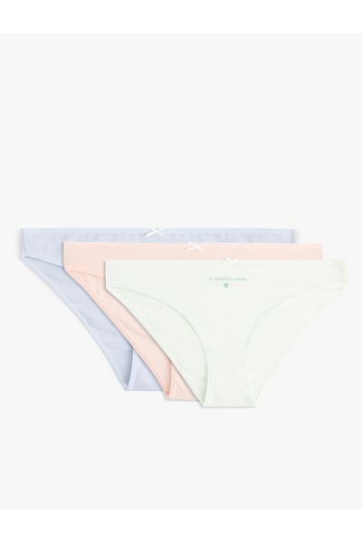 Koton Set de 3 chiloți multicolori din bumbac