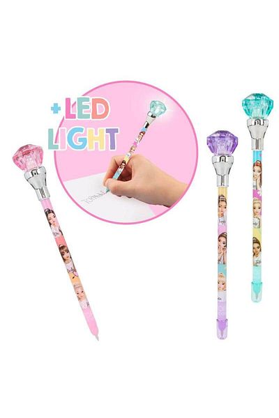 Top Model Diamond Pen With Led Topmodel - Red