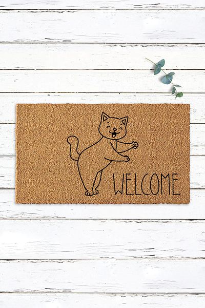 Paspas Yap Cat Welcome Doormat Welcome Mat Door Front Mat Koko Mat
