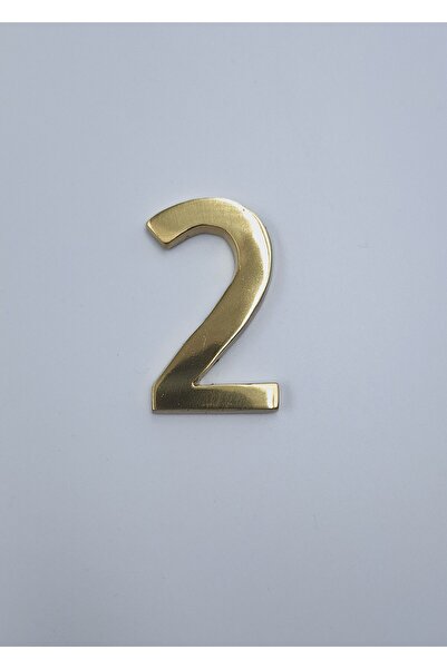 Kalender Döküm رقم نحاسي 6 سم رقم مسطح: 2