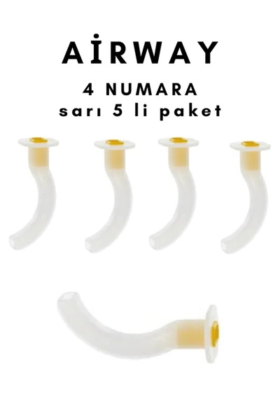 Plasti-Med Airway No.4 sarı Renk 5 Adet skt:2030