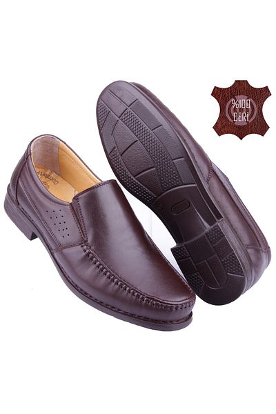 DETECTOR Inner Outer Genuine Leather Full Orthopedic Comfortable Casual Men's Shoes 060sk