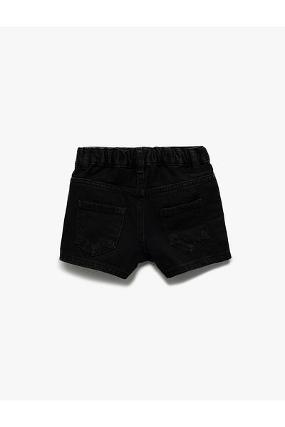 Koton Basic Denim Shorts with Cotton Pocket Detail