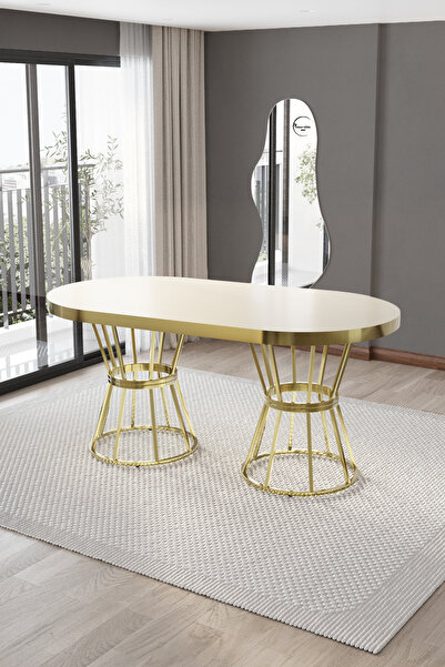 BY ORHAN GÜZEL ZÜMRÜT MUTFAK MASASI YEMEK MASASI 6-8 KİŞİLİK MUTFAK MASASI 90*160