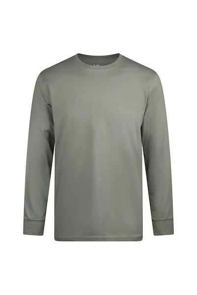 Hatemoğlu Βαμβακερό φούτερ Khaki Regular Fit Crew Neck
