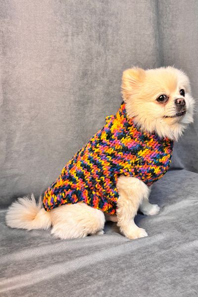 Uretti - Tuğba 3619 Hand Knitted Cute Dog Sweater - m