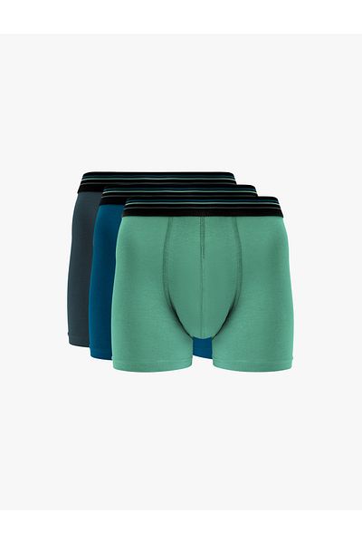 Koton Βαμβακερό Oversize Ανδρικό Σετ Boxer 3 τεμαχίων