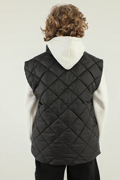 Black One Жилет для хлопчиків з високим коміром і ґудзиками