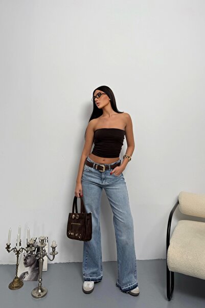 Eka Pantaloni de damă din denim albastru 1037-24124