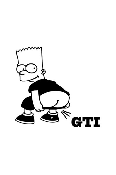 Redline Grafik Gti Simpsons Sticker