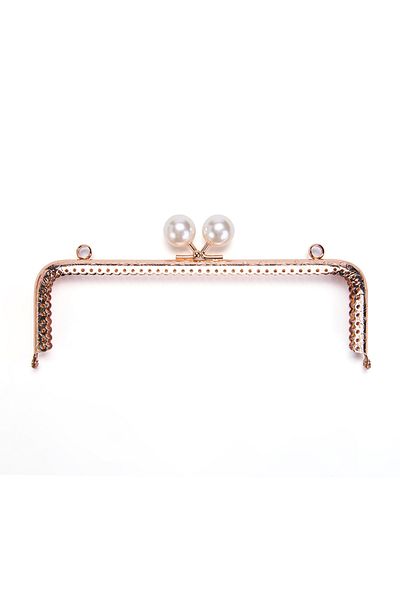 Sultan White Rectangular Beads Burs, 20.5 cm Rose
