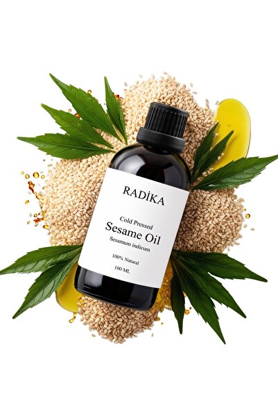 Radika Aromatherapy Sesamöl, Kaltgepresst, 100% Rein, Bio, Natürlich, 100 ml