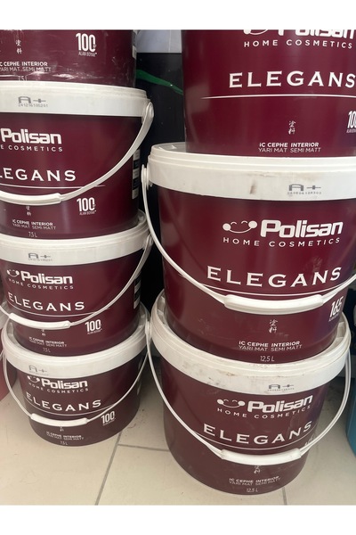 Polisan Elegans Yarımat Antibakteriyel Küf Önleyici Boya Renk : Grinin 20 Tonu