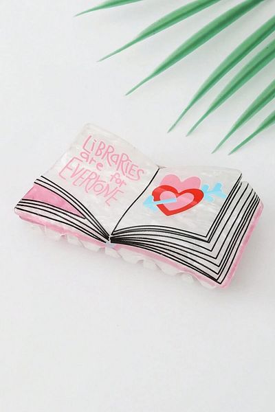 New Obsessions Love Book Pink Acetate Latch Buckle