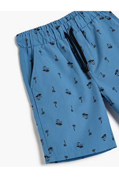 Koton Σορτς Chino Tie Waist με τσέπες, Tie Up Dinosaur Print