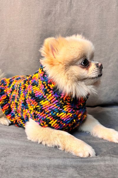 Uretti - Tuğba 3619 Hand Knitted Cute Dog Sweater - m