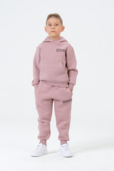 Black One طقم رياضي للأولاد بغطاء رأس