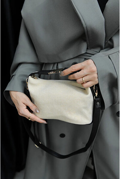 BAGS حقيبة يد وكتف من القماش باللون الأسود من لومي