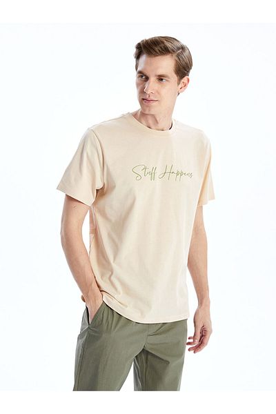 LC Waikiki Ανδρικό Tisort με στάμπα Crew Neck New Season - S5HP73Z8