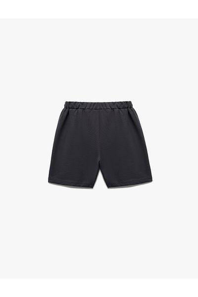 Koton Cotton Lace-Up Waist Basic Shorts