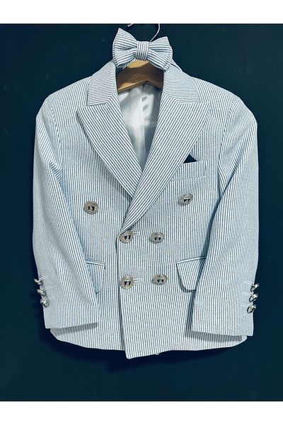 Zelhankids Boy's Striped Suit (3 Pieces)
