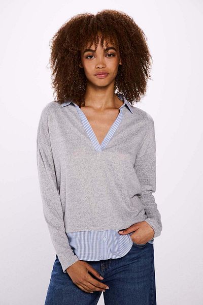 Springfield Combined Shirt Collar T-shirt