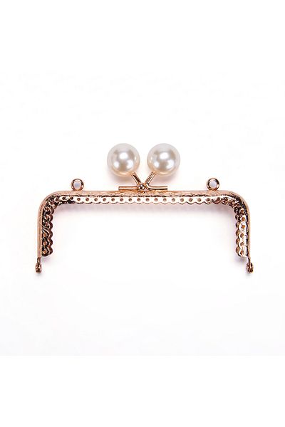 Sultan Rectangular Beaded Burs 12.5 cm Rose White