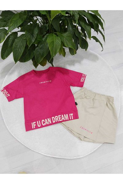 Store Shorts with Croplu Skirt Waiter Boy Girl's Summer Suit