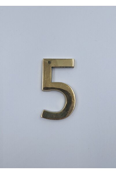 Kalender Döküm رقم نحاسي 6 سم رقم مسطح: 5