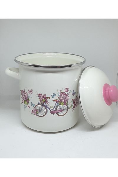 Avşar Enamel Evi̇m 18 cm 3.5 Liter Spaghetti & Yogurt Pot