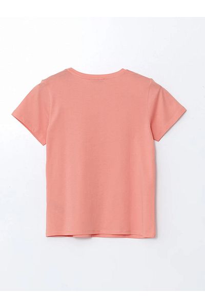 LC Waikiki Lcwaikiki Classic Coral Crew Neck Embroidered Women's T-Shirt