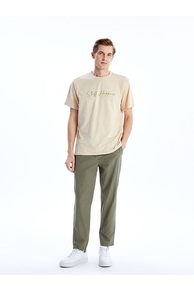 LC Waikiki Ανδρικό Tisort με στάμπα Crew Neck New Season - S5HP73Z8