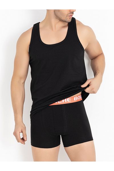 BOUN MARCHE Men's Athlete Premium Box of 6 Combed Single Jersey 100% Cotton